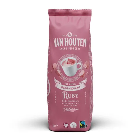 Van Houten Ruby Chocolate Drink Powder